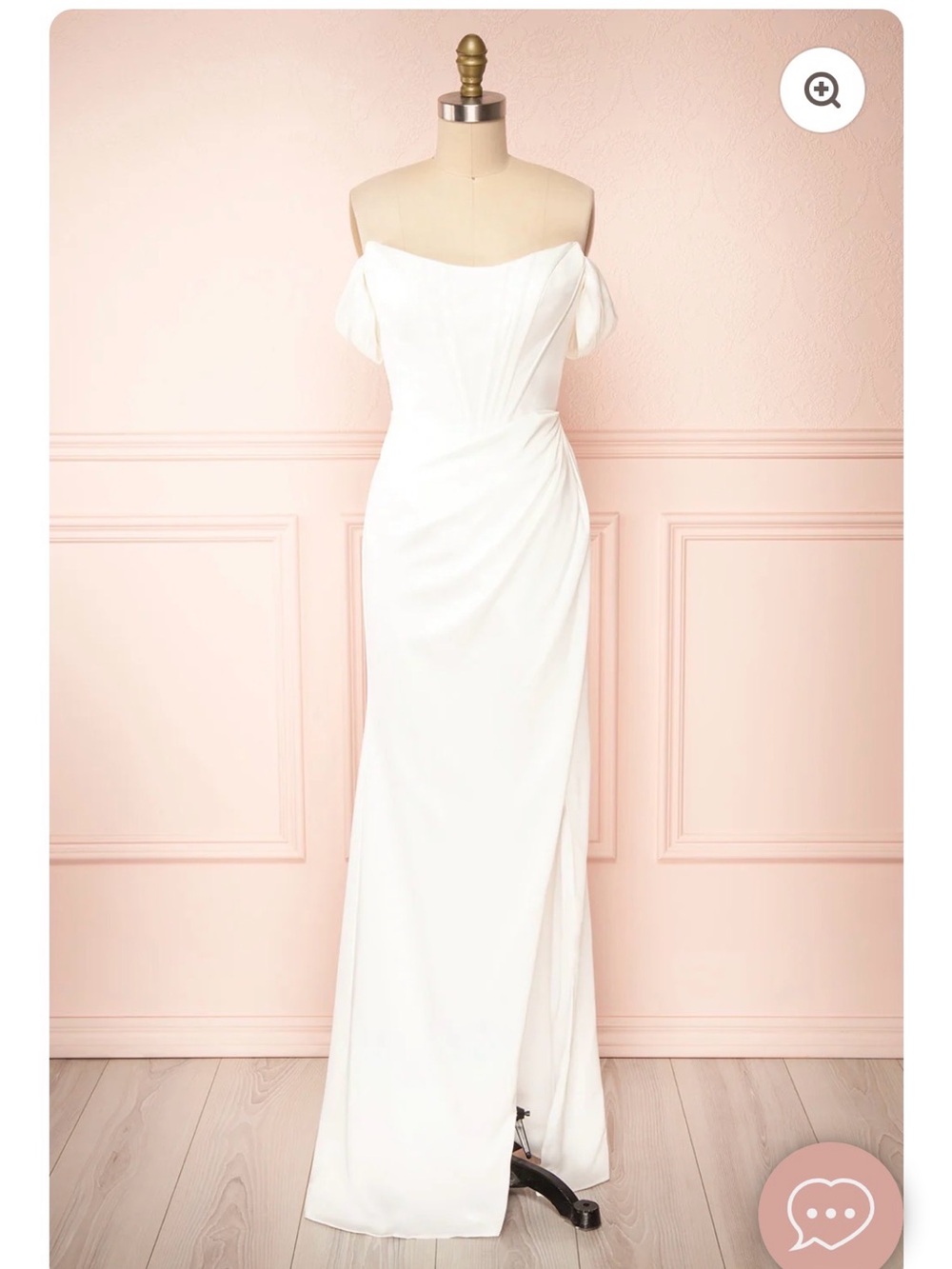 BMWT Namie Ivory Corset Maxi Dress with Removable Straps size 8